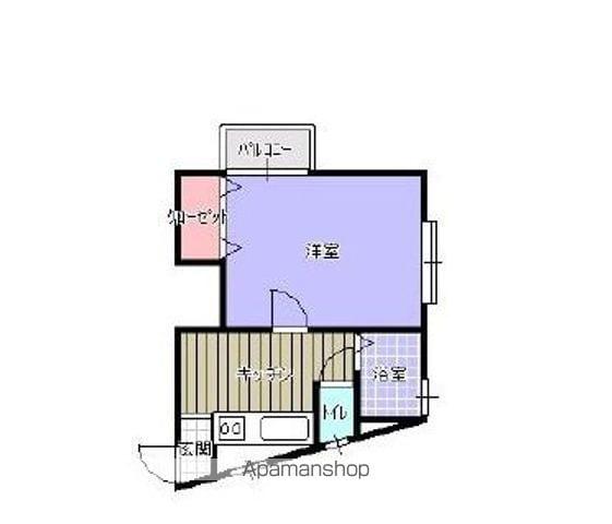 ジュ・ウェル前九年(1K/2階)の間取り写真