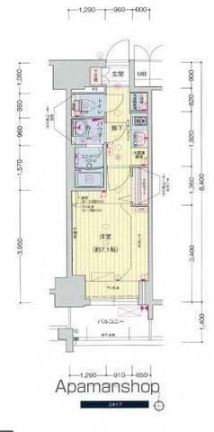 プレサンス広小路通葵(1K/3階)の間取り写真