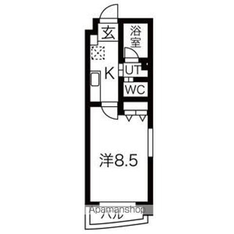 アールズコート本郷(1K/3階)の間取り写真