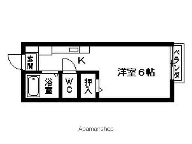 プチメゾンKONDO(1K/1階)の間取り写真