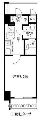 コンフォート浅草橋(1K/6階)の間取り写真