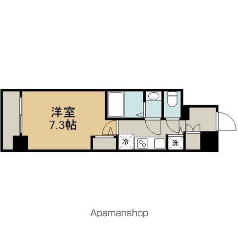 エスリード上前津テルツェ(1K/11階)の間取り写真