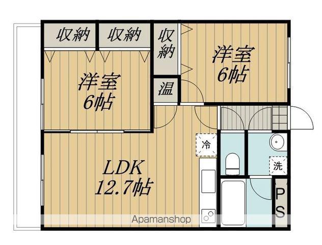 パストラル飯沼(2LDK/2階)の間取り写真