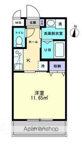 LAVITA扇町 ラヴィータ扇町(1K/1階)の間取り写真