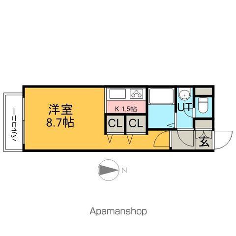 グレイスコート北18条(1K/4階)の間取り写真