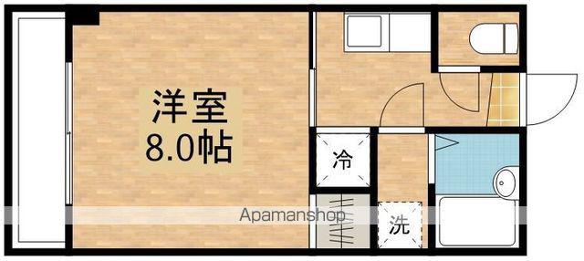 コーポ丸輪A(1K/3階)の間取り写真
