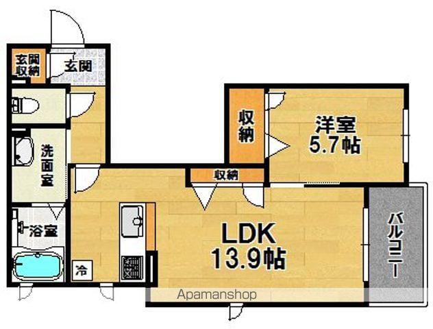 シャーメゾン信(1LDK/3階)の間取り写真