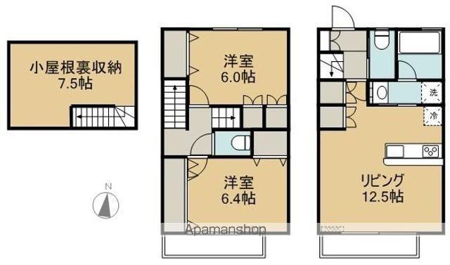 サンライズ甲府(2SLDK)の間取り写真