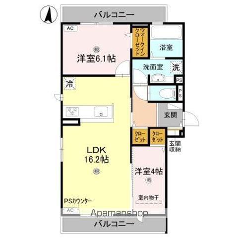 LOUP DE MER(2LDK/3階)の間取り写真