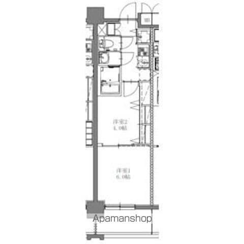 SーRESIDENCE上社AUREATE 12月契(2K/1階)の間取り写真