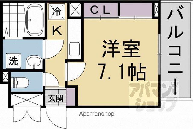パークガーデン(1K/2階)の間取り写真