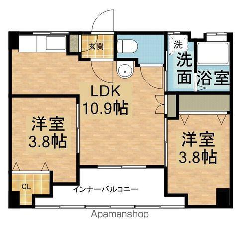ファミール小田原(2LDK/1階)の間取り写真