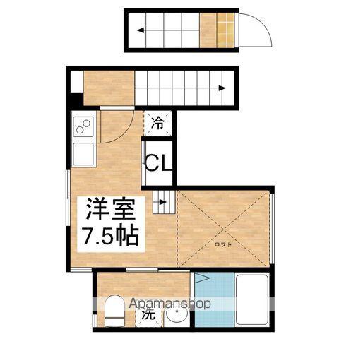 BLANC DE BLANCS(ワンルーム/2階)の間取り写真