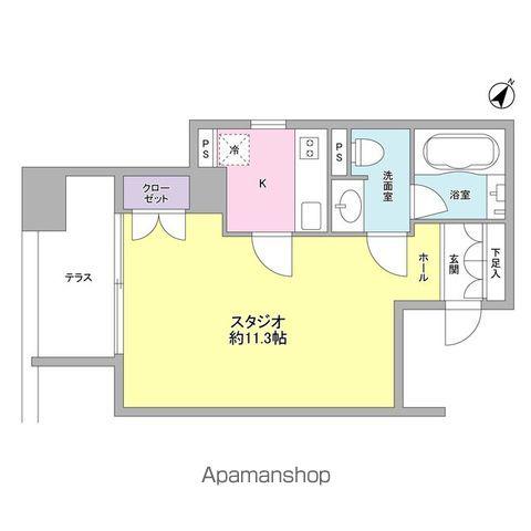 コンフォリア南青山(ワンルーム/3階)の間取り写真