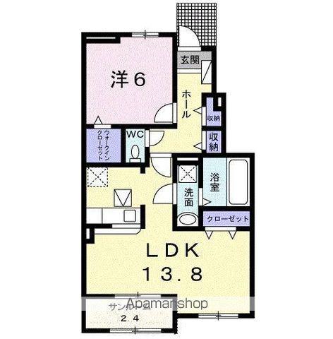 SキャメロンⅠ(1LDK/1階)の間取り写真