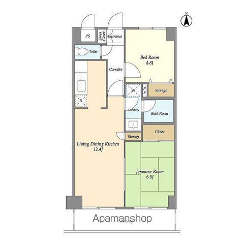 コンフォリア川口(2LDK/3階)の間取り写真