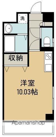 クオーレ薬師堂(ワンルーム/2階)の間取り写真