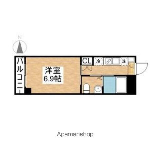 LIMZ(1K/3階)の間取り写真