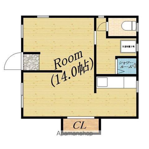 アベニュー中宮(1K/1階)の間取り写真