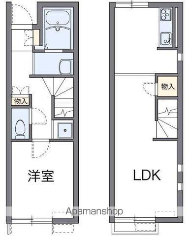 レオネクストウィンクル(1LDK/1階)の間取り写真
