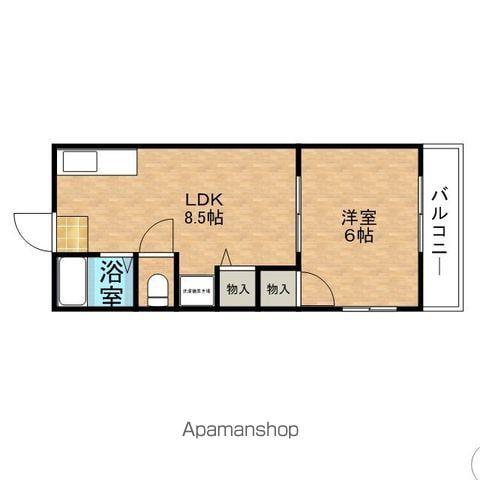 TRES(1LDK/1階)の間取り写真