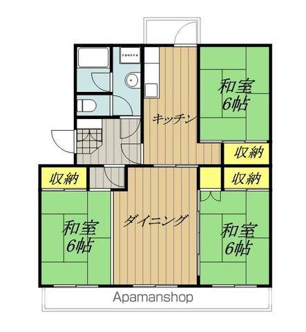 黒田マンション(4K/2階)の間取り写真