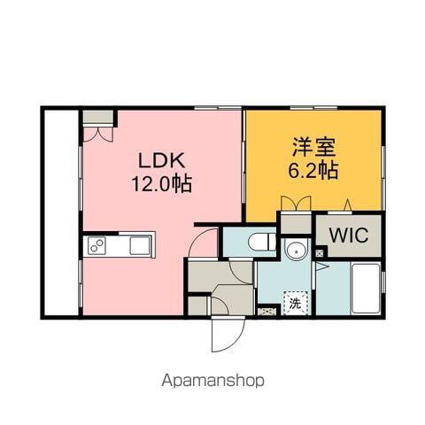 ヘーベルメゾン楠木(1LDK/1階)の間取り写真