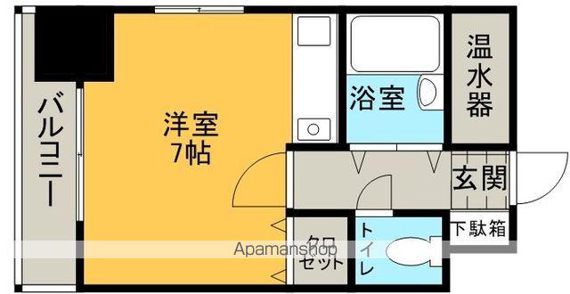 ベルトピア天神南Ⅰ(1K/2階)の間取り写真