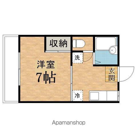 コーポサンライズA(1K/2階)の間取り写真