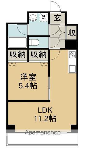 パークサイドレジデンス榴岡(1LDK/10階)の間取り写真