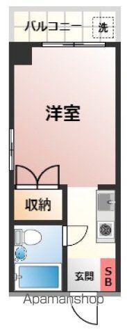 インパクト広瀬町Ⅰ(ワンルーム/3階)の間取り写真