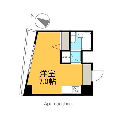 サンライズ江東(ワンルーム/4階)の間取り写真