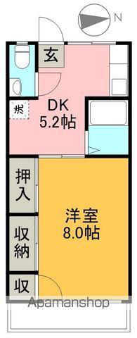 日の出マンション(1DK/2階)の間取り写真