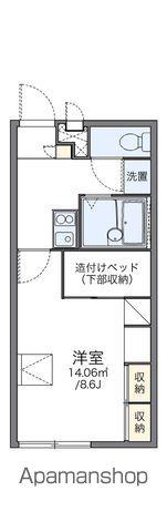 レオパレスSUNPLACE(1K/1階)の間取り写真