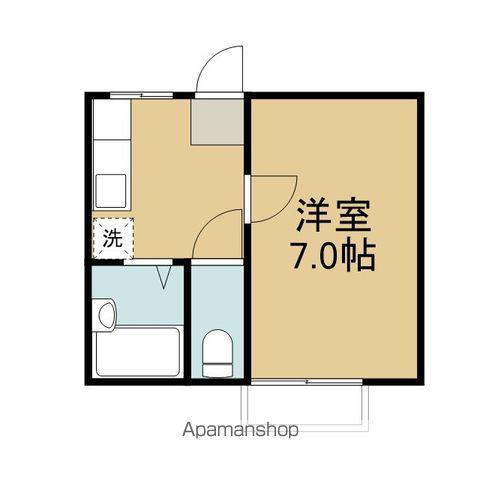 リバーサイドM(1K/1階)の間取り写真