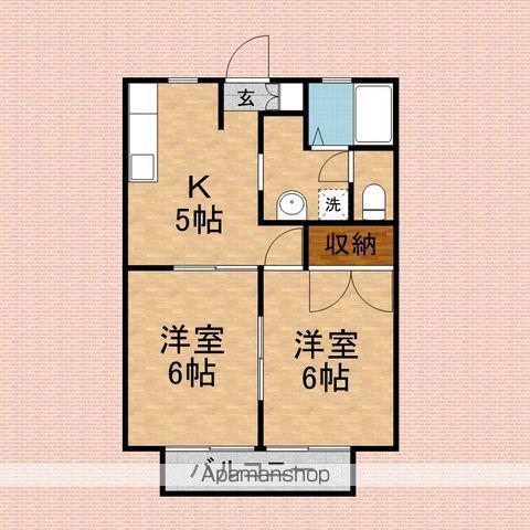 セフィラ野火止C棟(2K/2階)の間取り写真