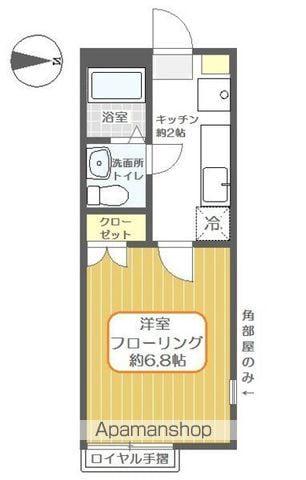 セントポーリア綾瀬(1K/1階)の間取り写真