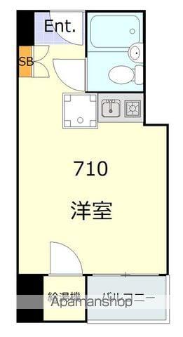 シャルマン文京千駄木(ワンルーム/7階)の間取り写真