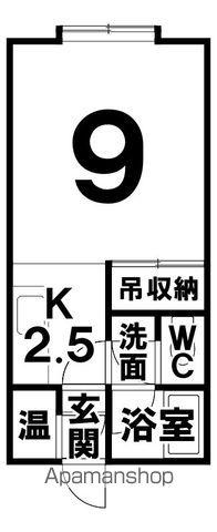 ティアラ武美(1K/1階)の間取り写真