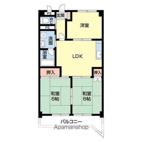 第3近藤ビル(3DK/2階)の間取り写真