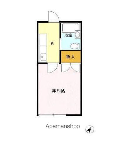 ハイツKM(1K/1階)の間取り写真
