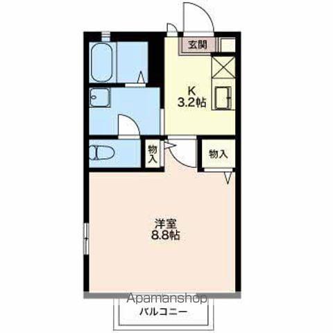 マルシェMIMURA C(1K/2階)の間取り写真