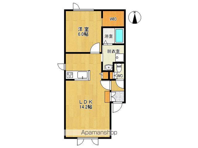 アルフォート(1LDK/2階)の間取り写真