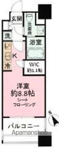 パークアクシス福岡県庁前(ワンルーム/5階)の間取り写真