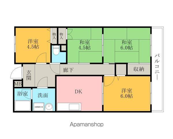 J・T・Y・21(4DK/1階)の間取り写真