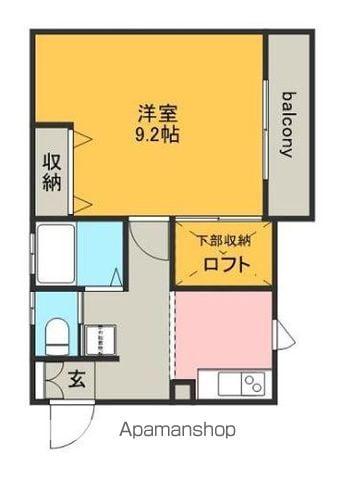 グリーンハイツ桜(1K/2階)の間取り写真