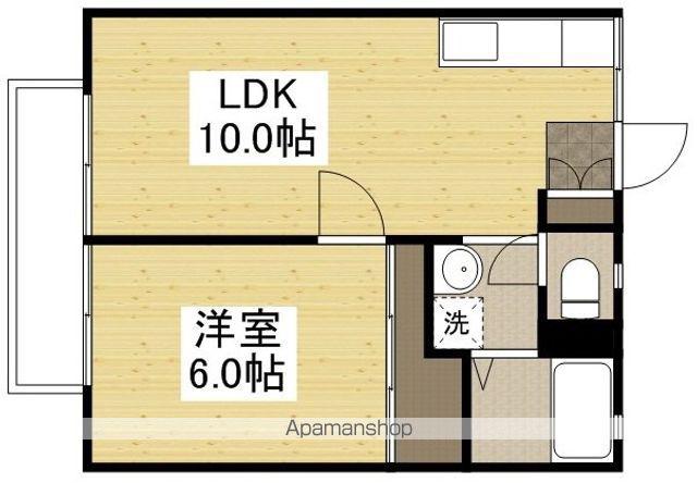 エトワール東岡山Ⅱ(1LDK/1階)の間取り写真