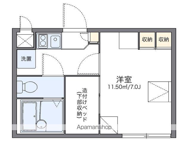 レオパレス東今里(1K/1階)の間取り写真