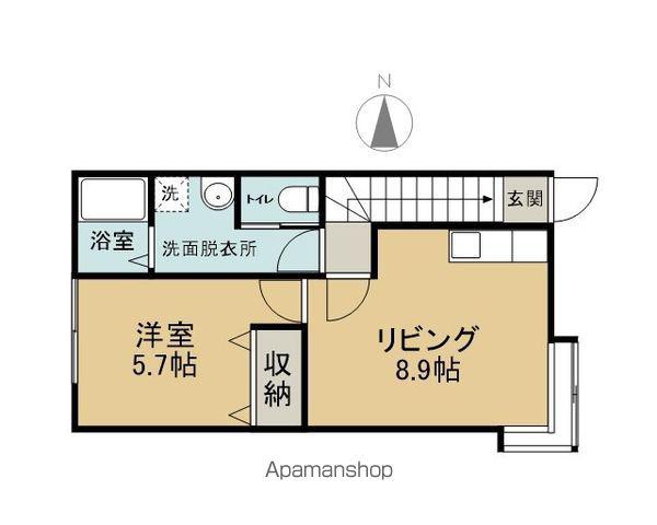 プレステージ(1LDK/2階)の間取り写真