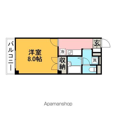 アンプルールフェール豊四季Ⅰ(1K/1階)の間取り写真